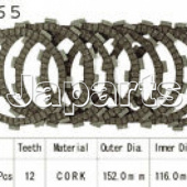 Vesrah Koppelingsplatenset VC-365 GV 700