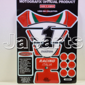 Motografix Tankpad Italia Racing Number 1 Red