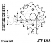 JT Front Sprocket 1265.14