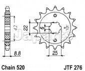 JT Front Sprocket 276.15