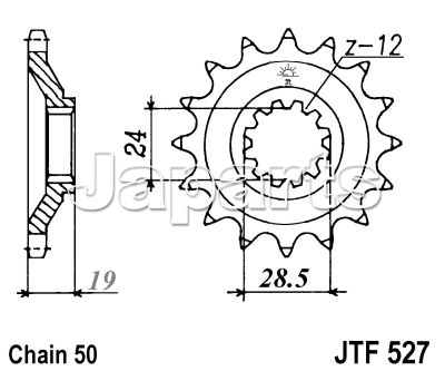 JT Front Sprocket 527.17