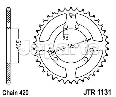 JT Rear Sprocket 1131.48