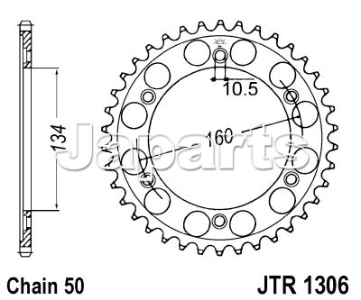 JT Rear Sprocket 1306.40