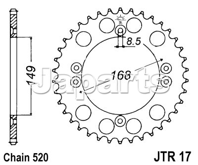 JT Rear Sprocket 1792.41