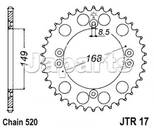 JT Rear Sprocket 1792.43