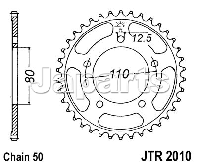 JT Rear Sprocket 2010.46