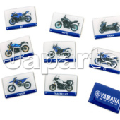 Paddock Blauwe Motorfiets Magneetset