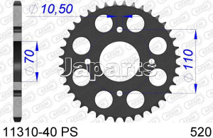 Afam ChainWheel Alu. Rear 40T PS, 520