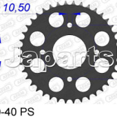 Afam ChainWheel Alu. Rear 40T PS, 520